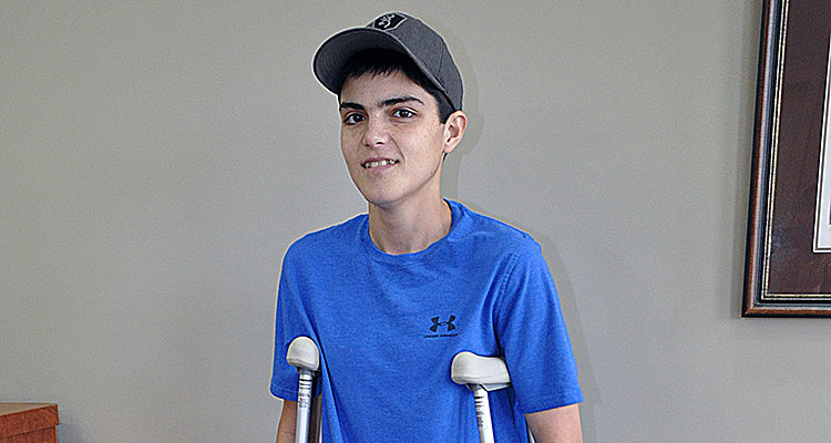 Teen receives hip replacement