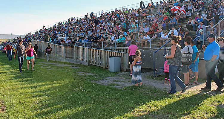 Grandstand closed to public