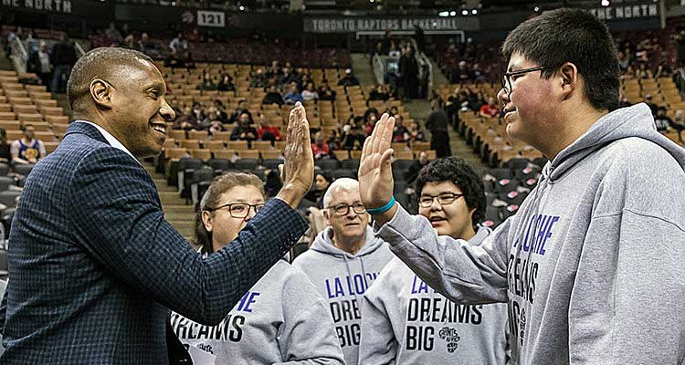 La Loche kids visit T.O.