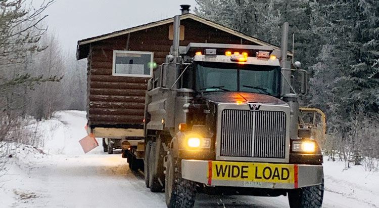 New snowmobile shelter now in place