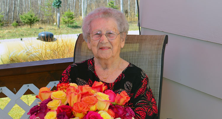 Woman still active at 100 years of age