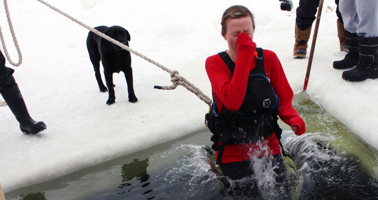 Polar bear swim raises funds for Bible camp