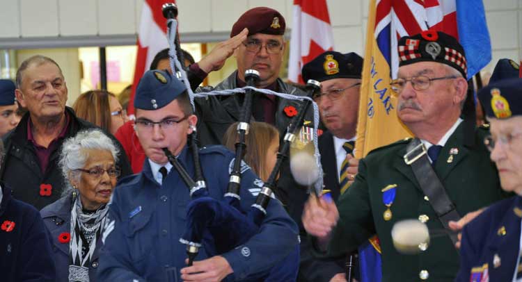 Remembrance Day service returns to M.L. Civic Centre