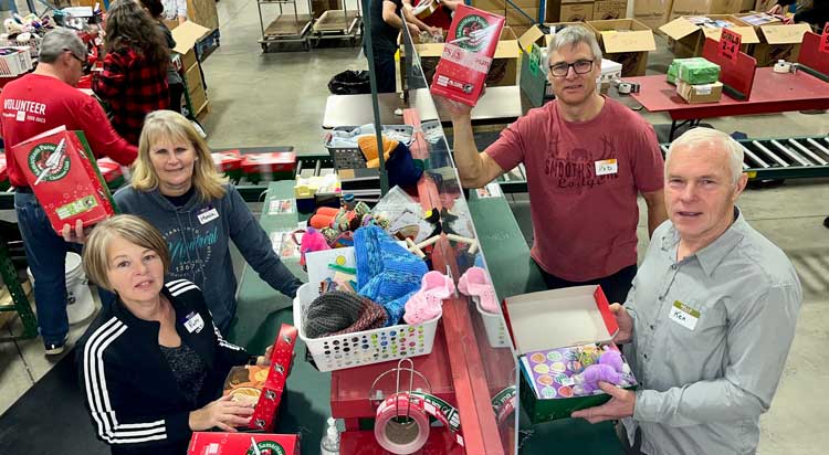 M.L. couple volunteer for Operation Christmas Child