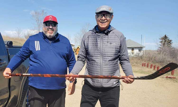 Locally designed hockey stick promotes truth and reconciliation