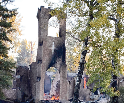 Loon Lake church destroyed by fire Loon Lake church destroyed by fire