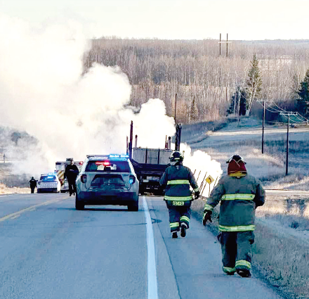 Serious collision east of M.L.